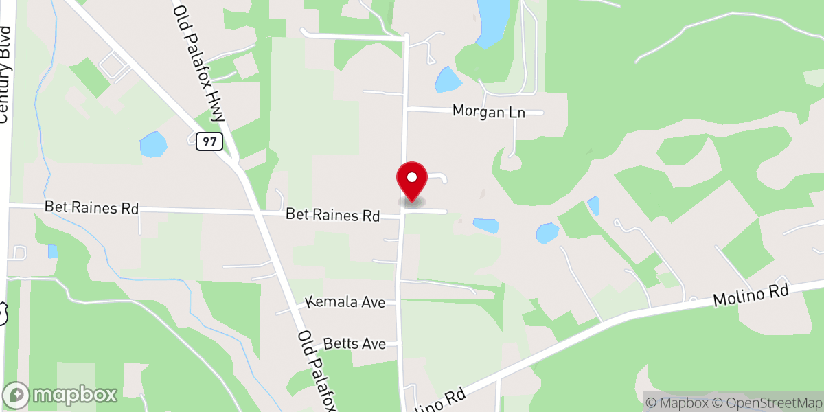 Map showing location of Molino Chapel