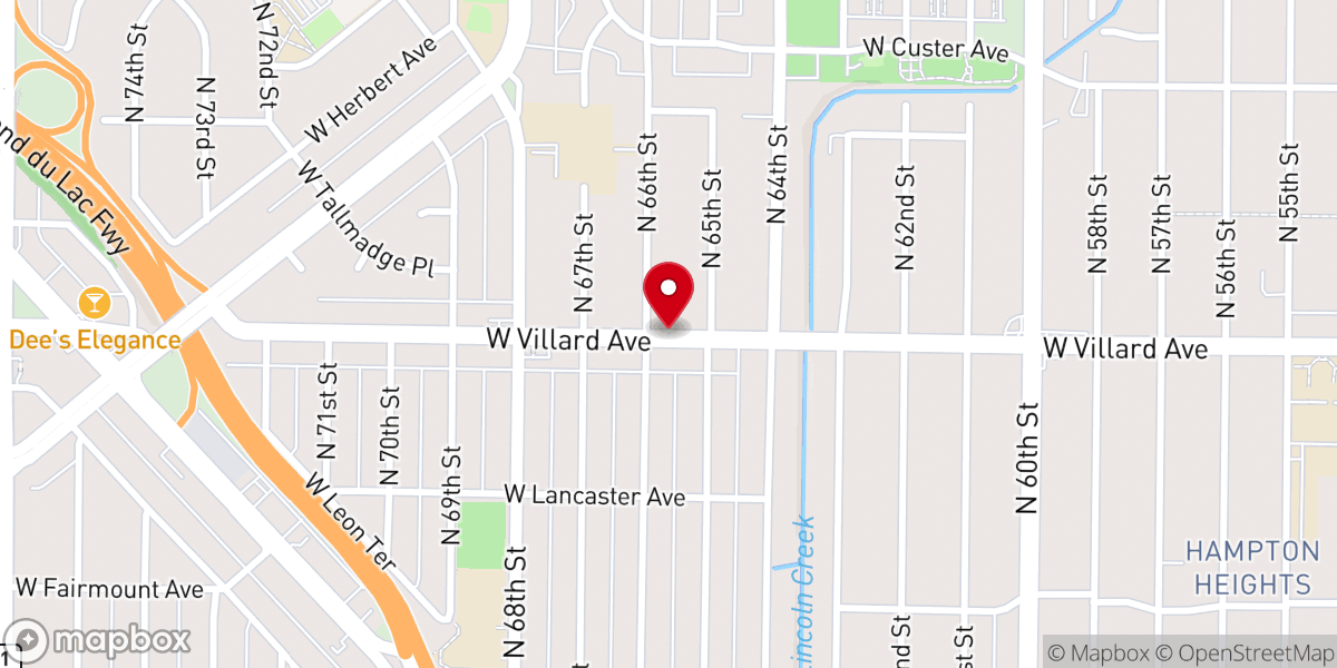 Map showing location of Mount Lebanon Lutheran Church