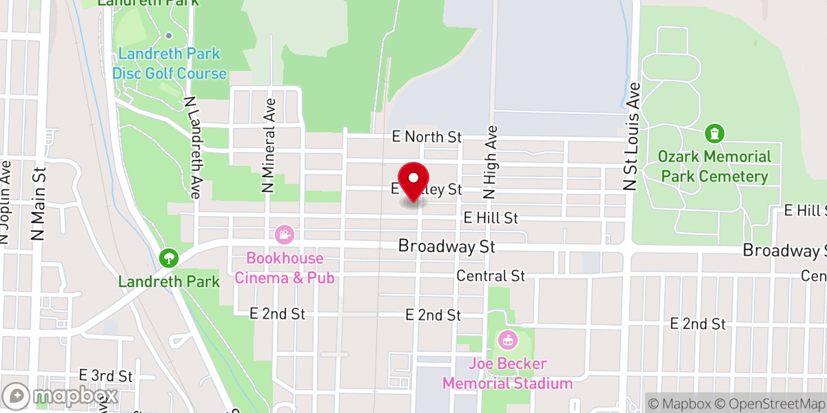 Map showing location of Shiloh Missionary Baptist Church