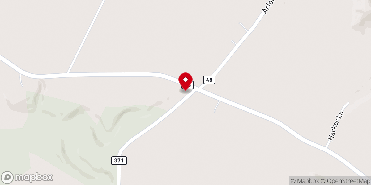 Map showing location of Lombardsville Community Church