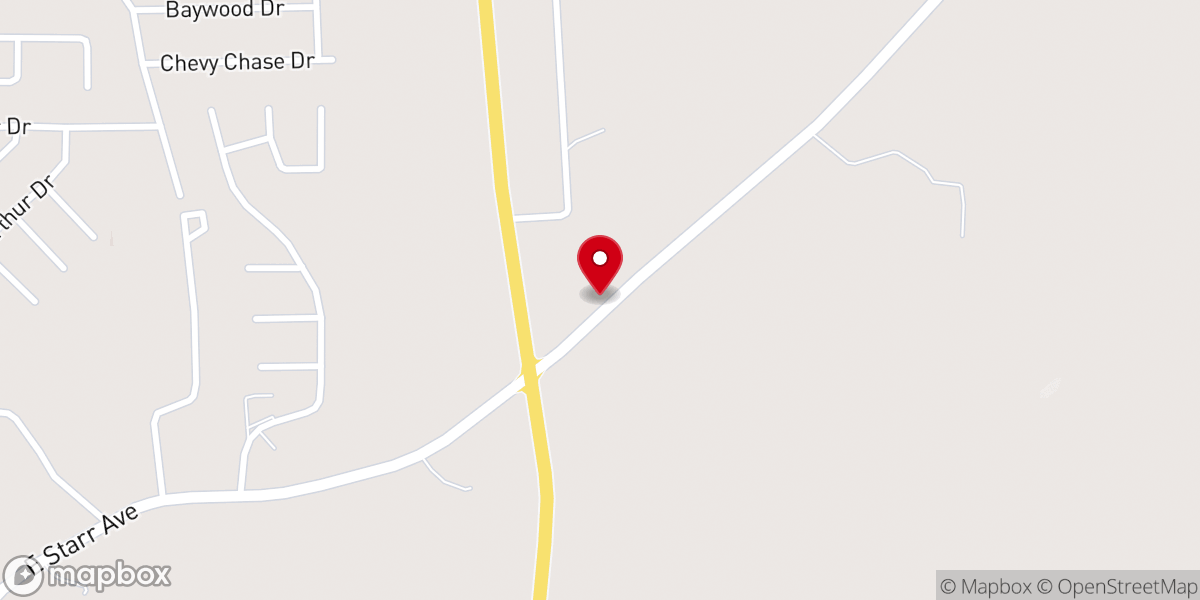 Map showing location of New Life Christian Fellowship