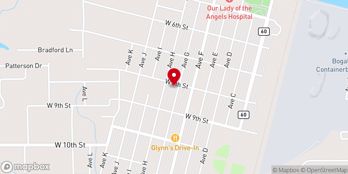 Map showing location of Pleasant Hill Baptist Church