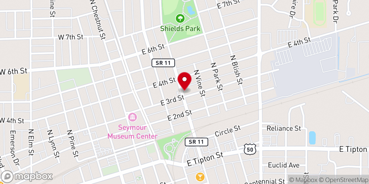 Map showing location of Seymour Seventh-day Adventist Church
