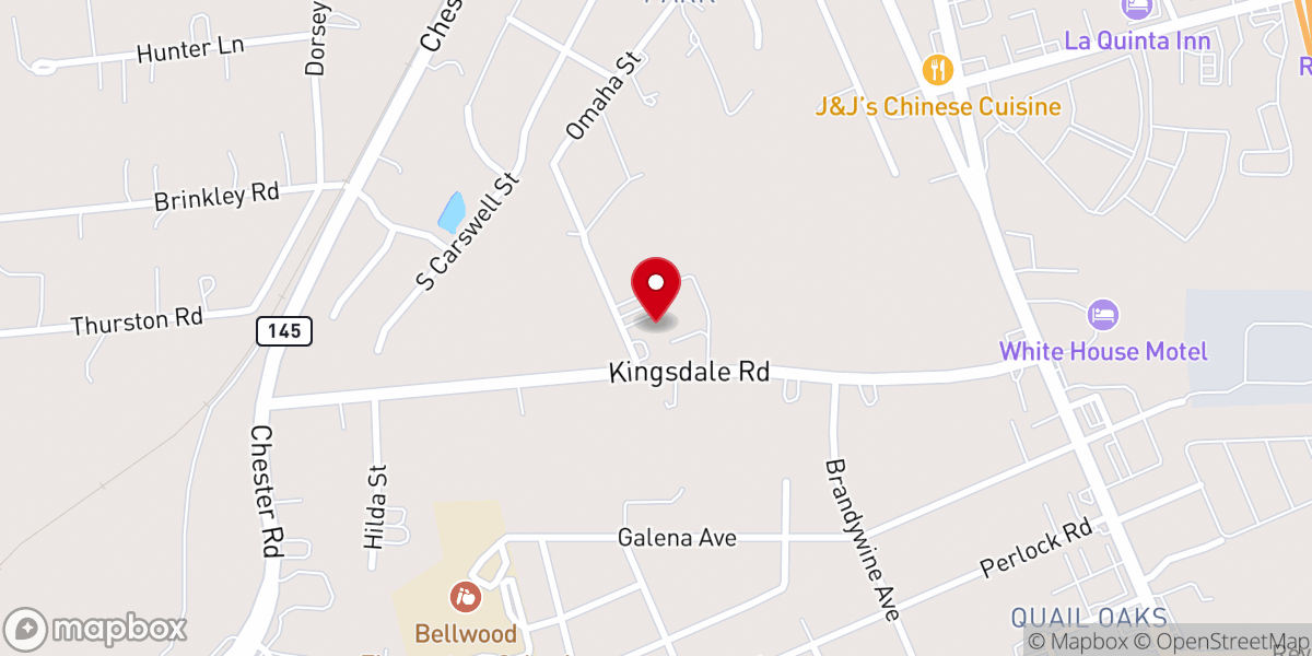 Map showing location of First Baptist Church Centralia