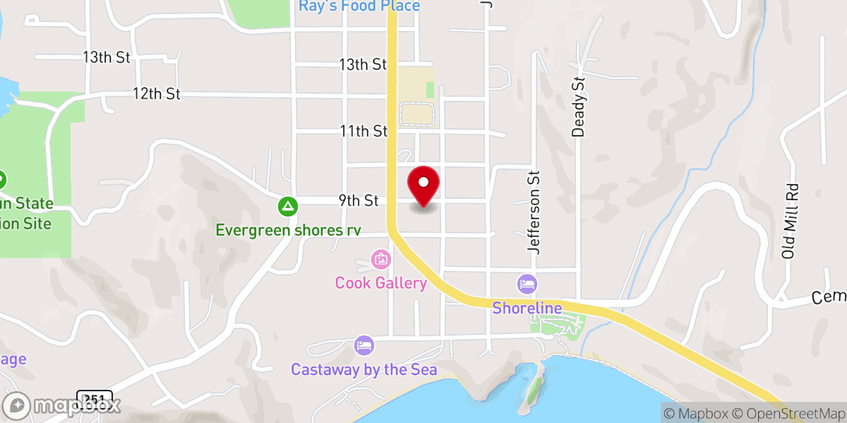 Map showing location of St. Christopher's Episcopal Church