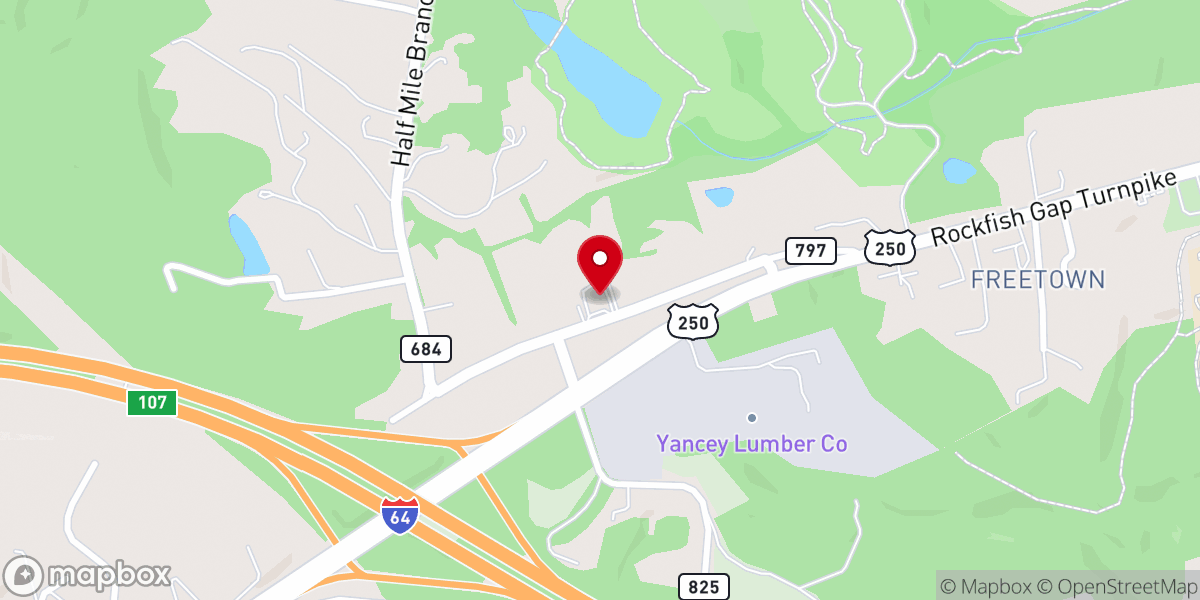 Map showing location of Hillsboro Church