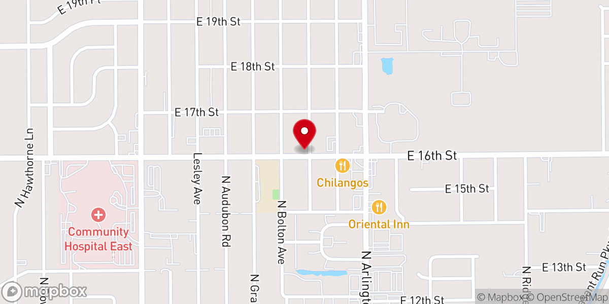 Map showing location of Restoration Worship Center Inc