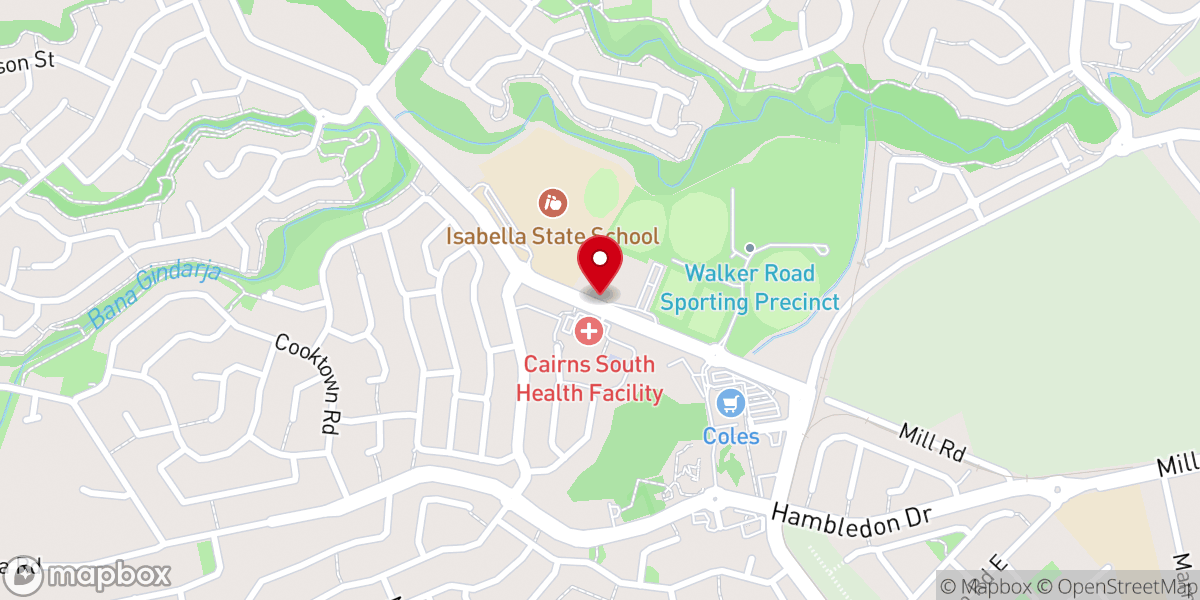 Map showing location of The Pentecostals of Cairns