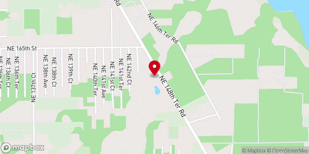 Map showing location of Mill Creek Baptist Church