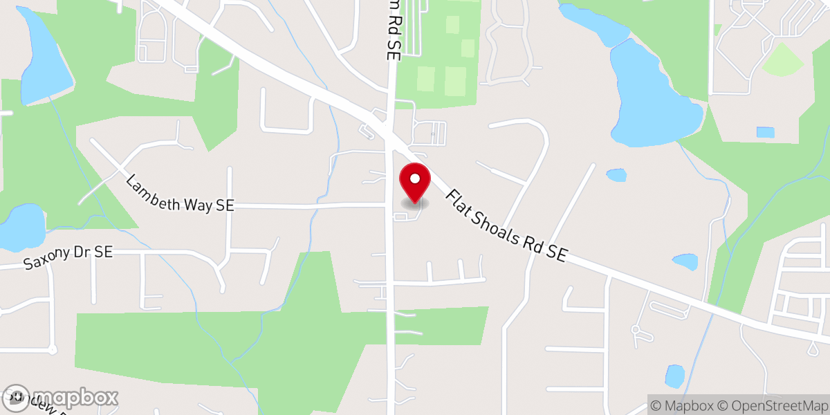 Map showing location of Rockdale Alliance Church