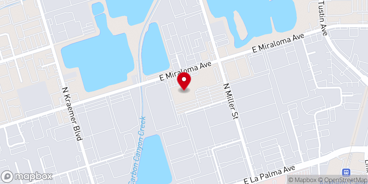 Map showing location of Eastside Christian Church