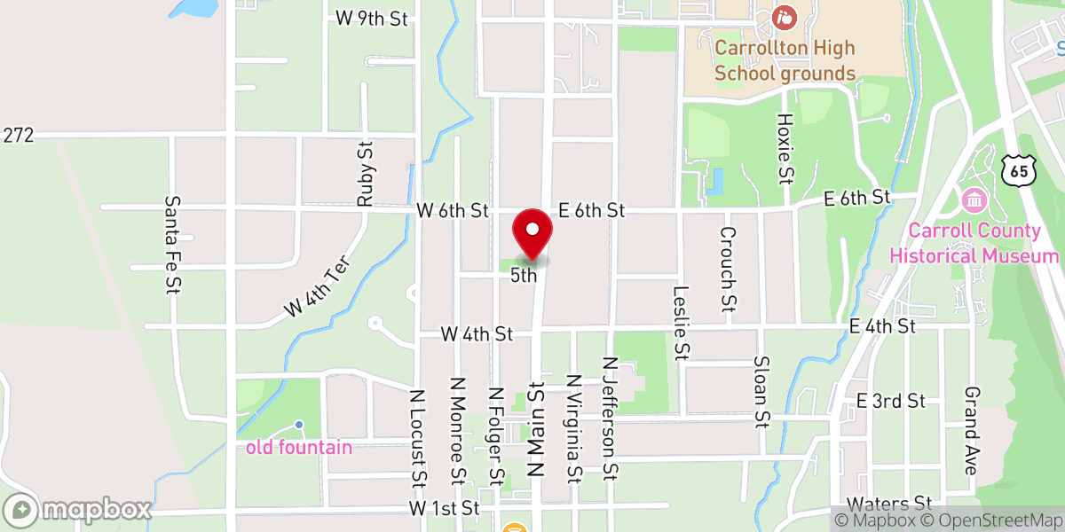 Map showing location of White Feather Prayer Chapel