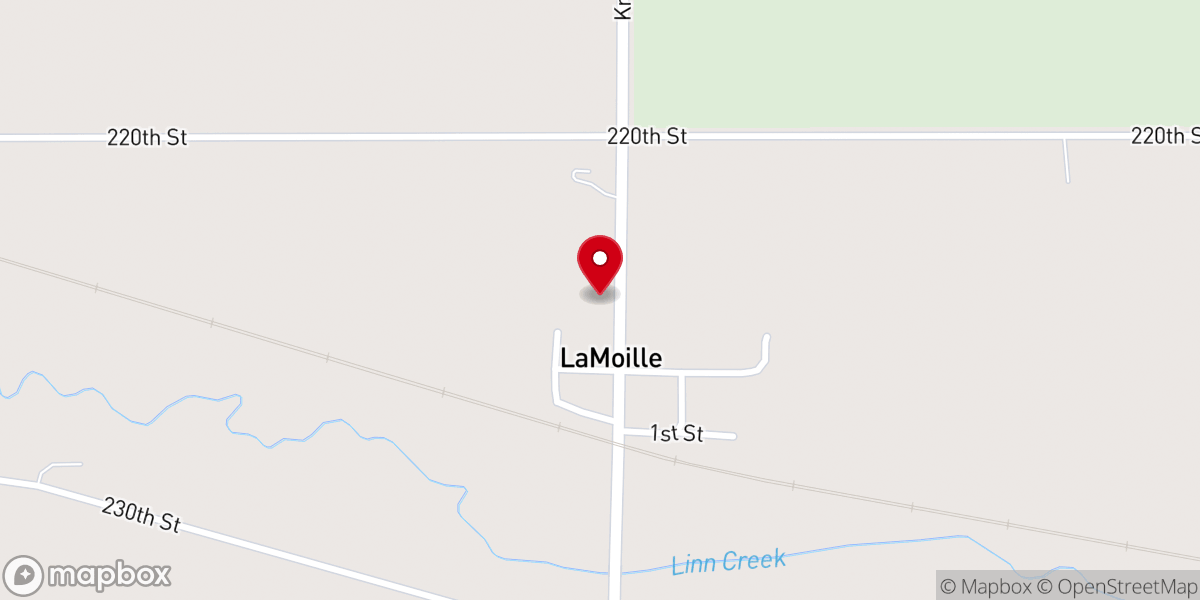 Map showing location of Lamoille Congregational Community Church