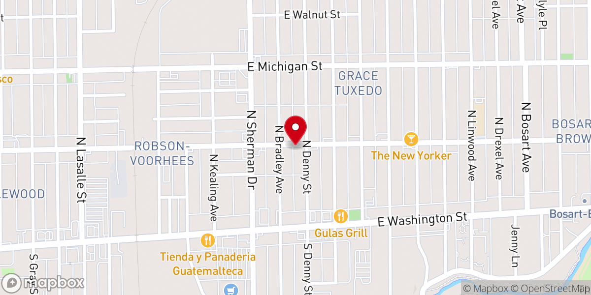 Map showing location of Indiana Fundamental Baptist Fellowship Inc