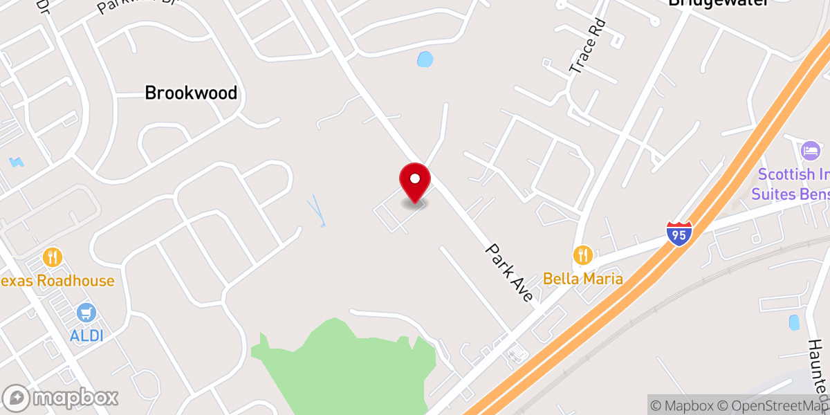 Map showing location of St Elizabeth Ann Seton Rectory