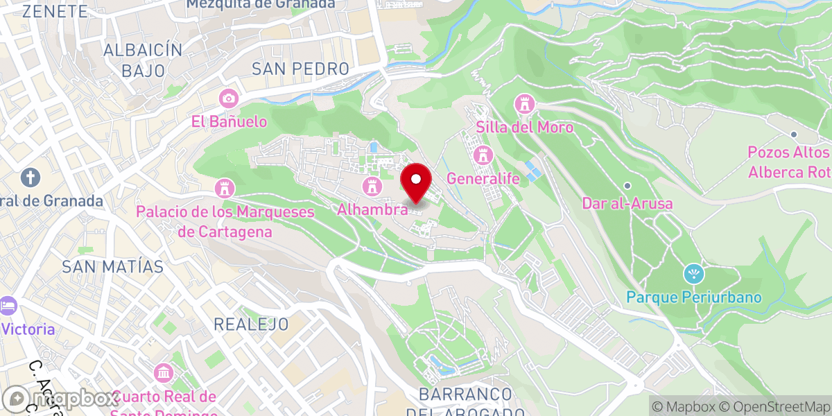 Map showing location of Convento de San Francisco