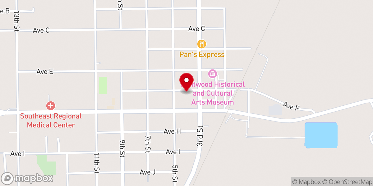Map showing location of Kentwood Methodist Church
