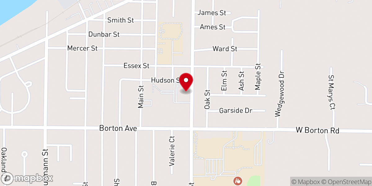 Map showing location of St. Jude Thaddeus Catholic Church