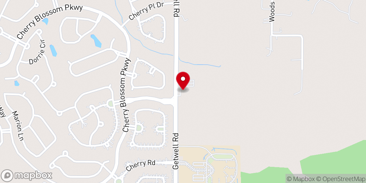 Map showing location of Heartland Church