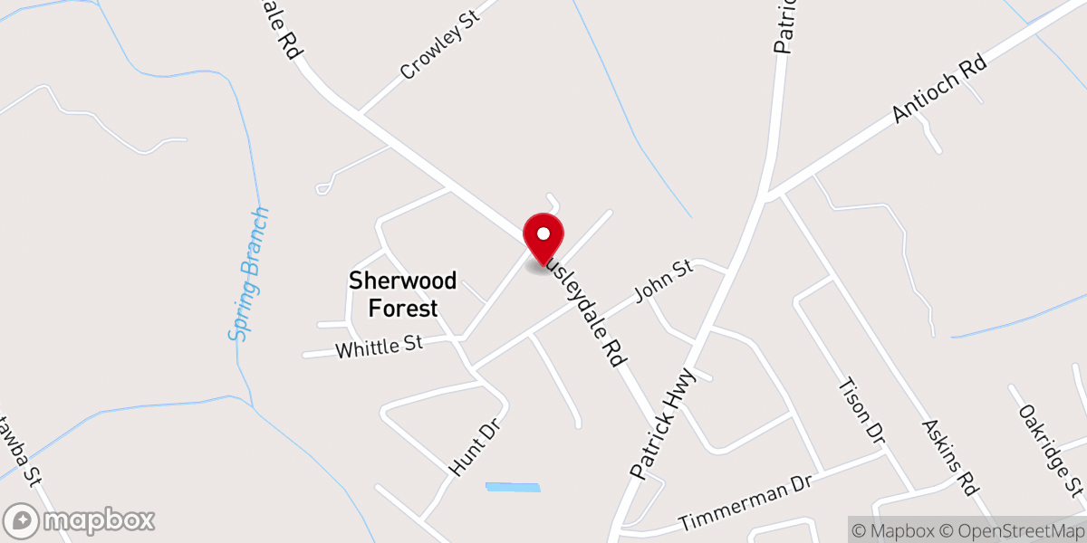 Map showing location of Morton Church