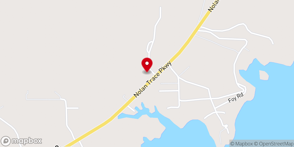 Map showing location of Canaan Baptist Church