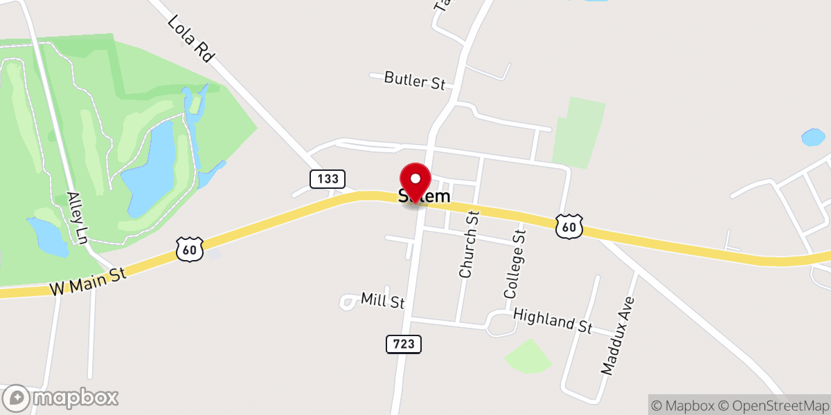 Map showing location of Miracle Word Church