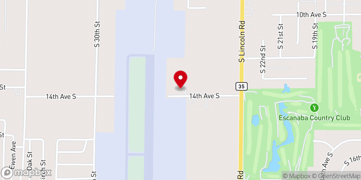 Map showing location of Blessed Hope Baptist Church