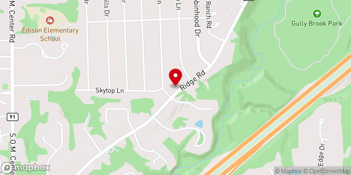Map showing location of Christ Community Church