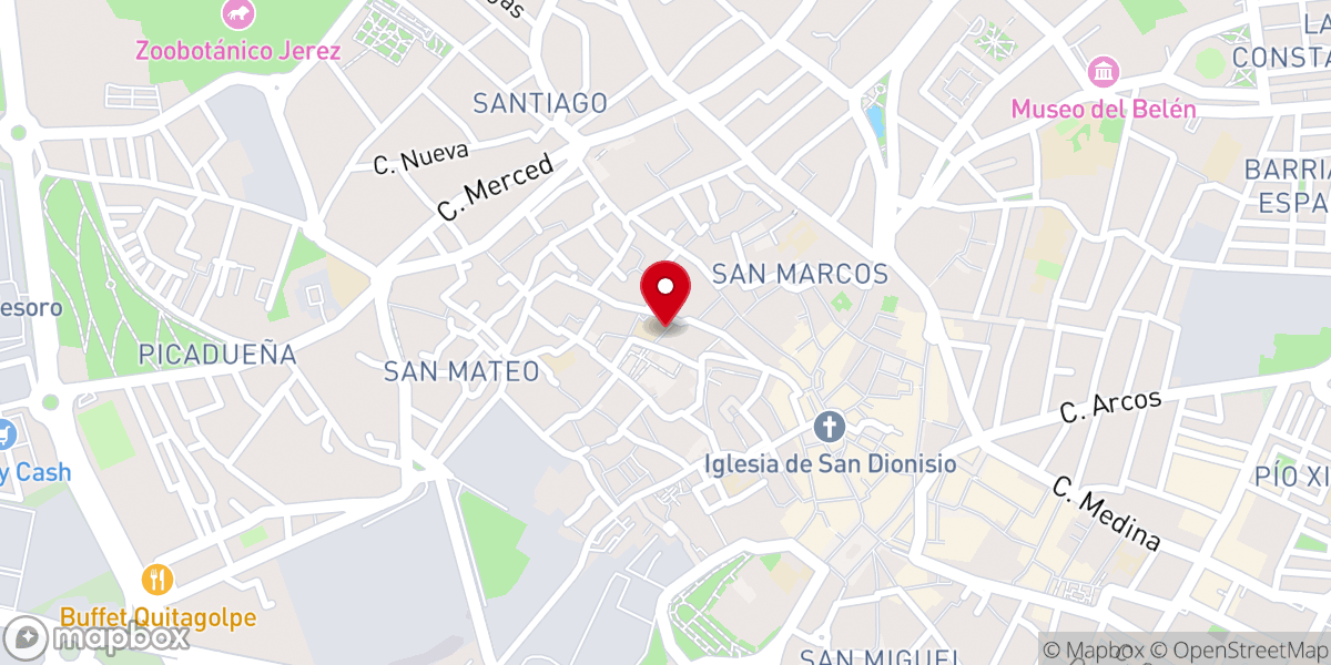 Map showing location of Convento de Santa Ángela (Hermanas de la Cruz)