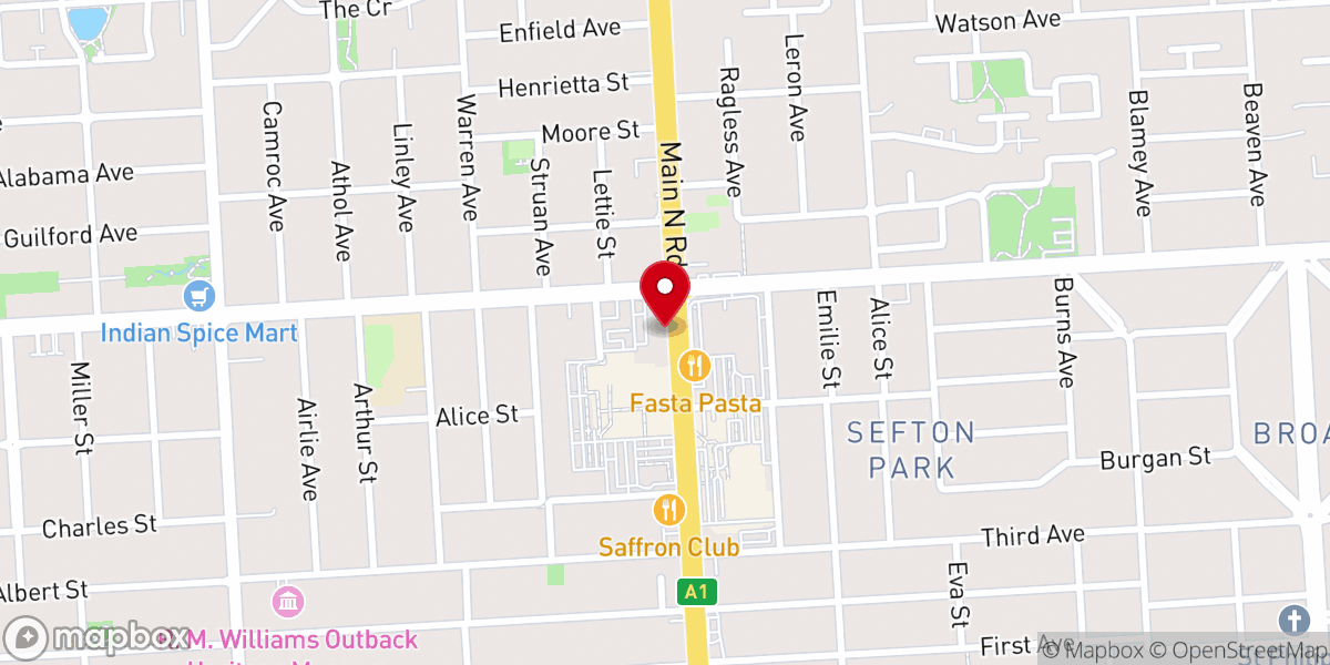 Map showing location of RCCG New Covenant Parish Adelaide South Australia