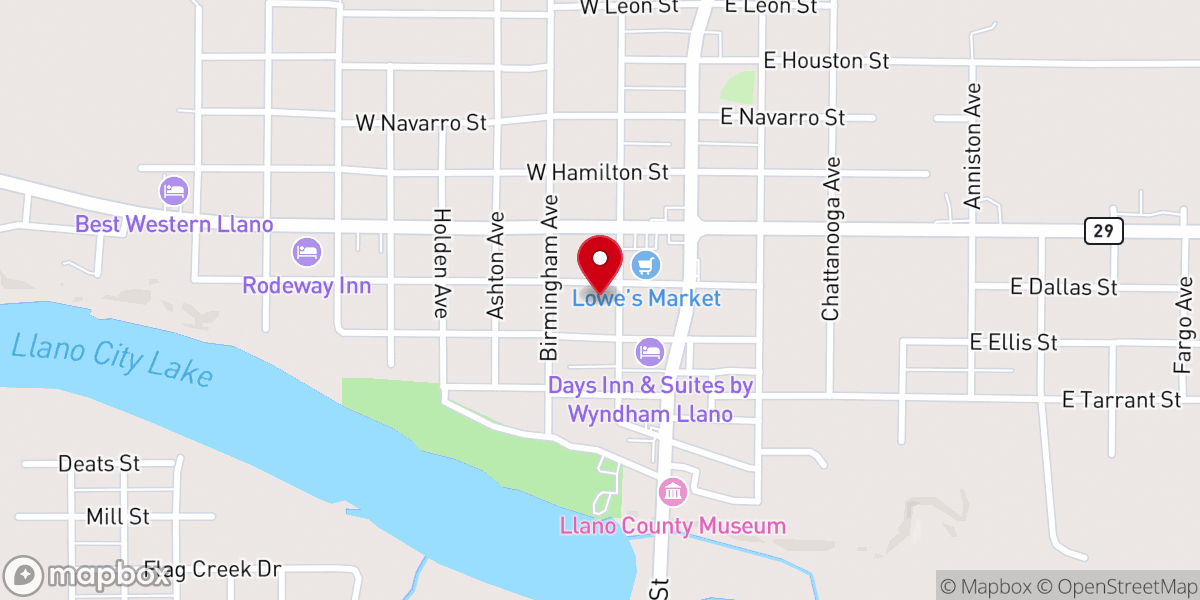 Map showing location of Pittsburg Avenue Baptist Church
