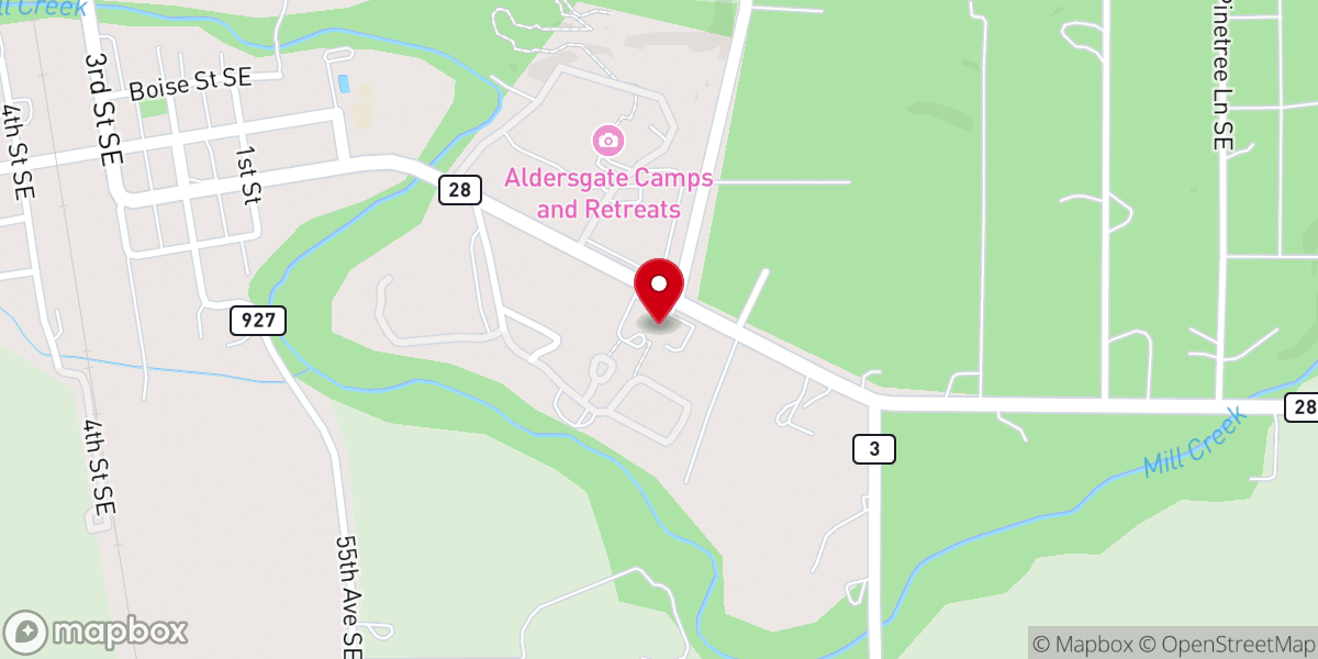Map showing location of Turner Christian Church