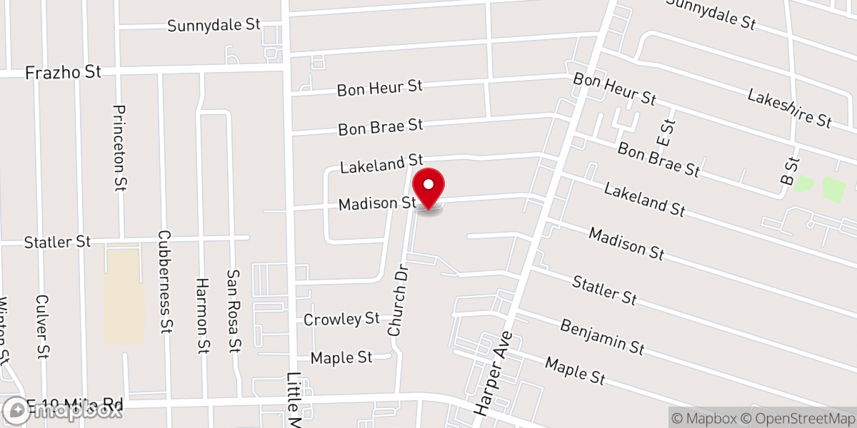 Map showing location of St. Isaac Jogues Catholic Church