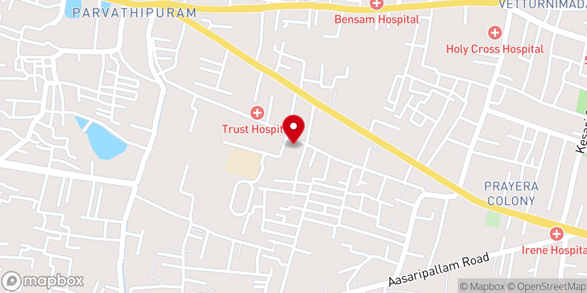 Map showing location of Scott Nagar C.S.I Church
