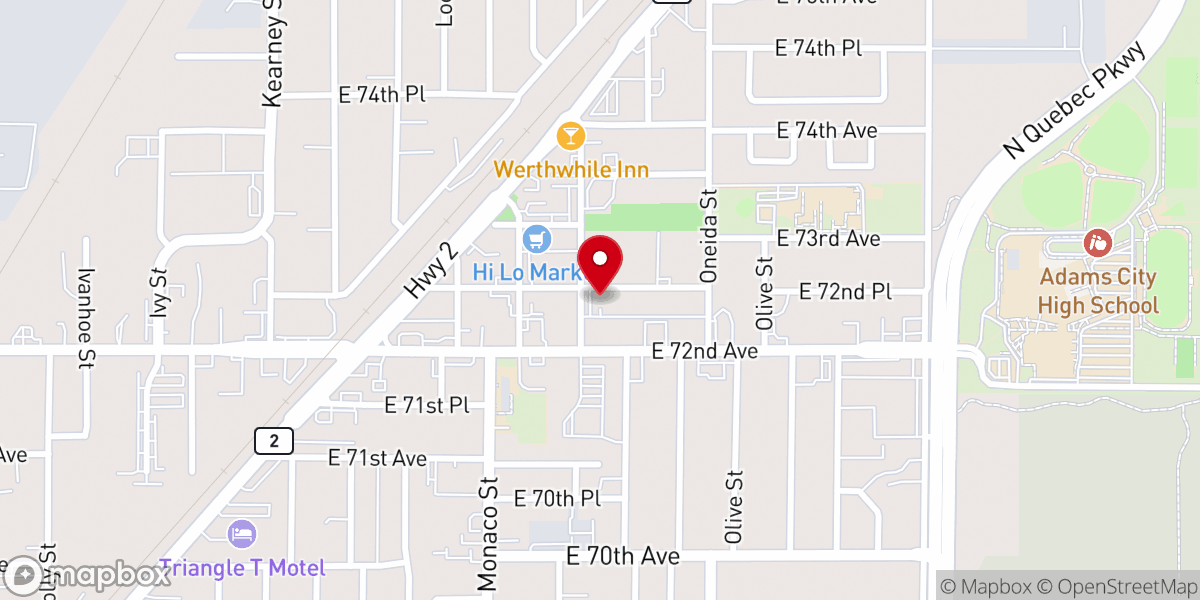 Map showing location of Graham Memorial Church-God Christ