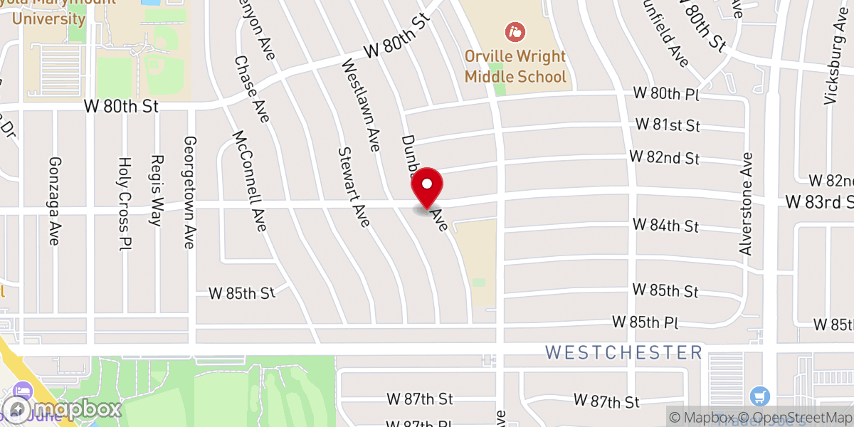 Map showing location of Holy Nativity Episcopal Church