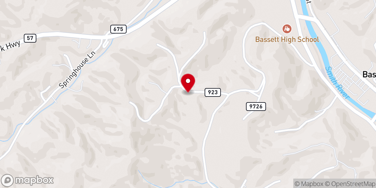 Map showing location of Bible Way Holy Church