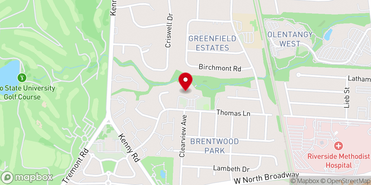 Map showing location of St. Timothy Roman Catholic Church