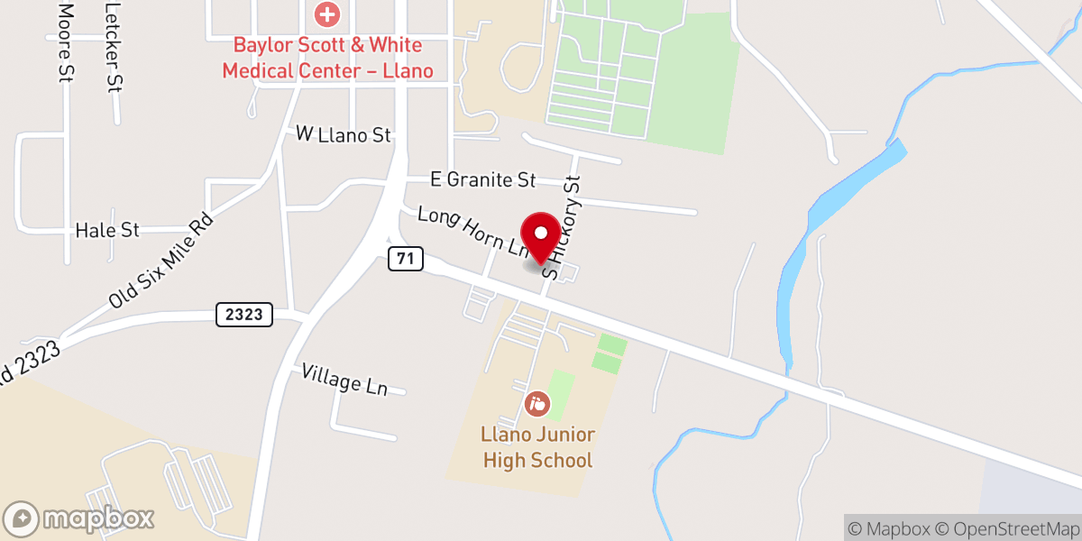 Map showing location of Parrish Dentistry