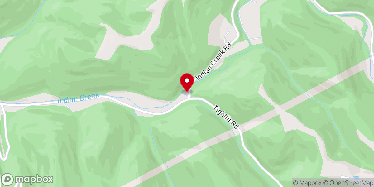 Map showing location of Buckner Freewill Baptist
