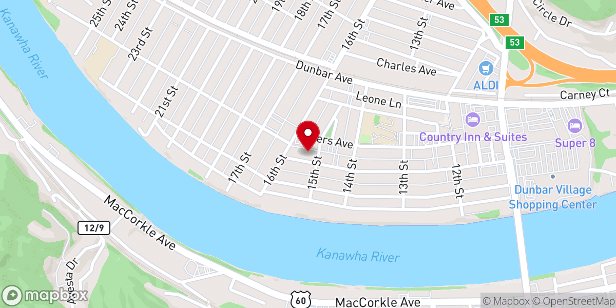 Map showing location of Christ the King Catholic Church