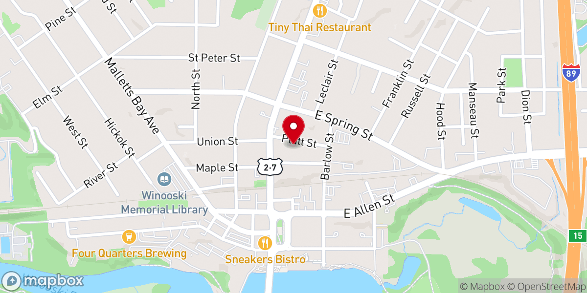 Map showing location of Faith Baptist Church
