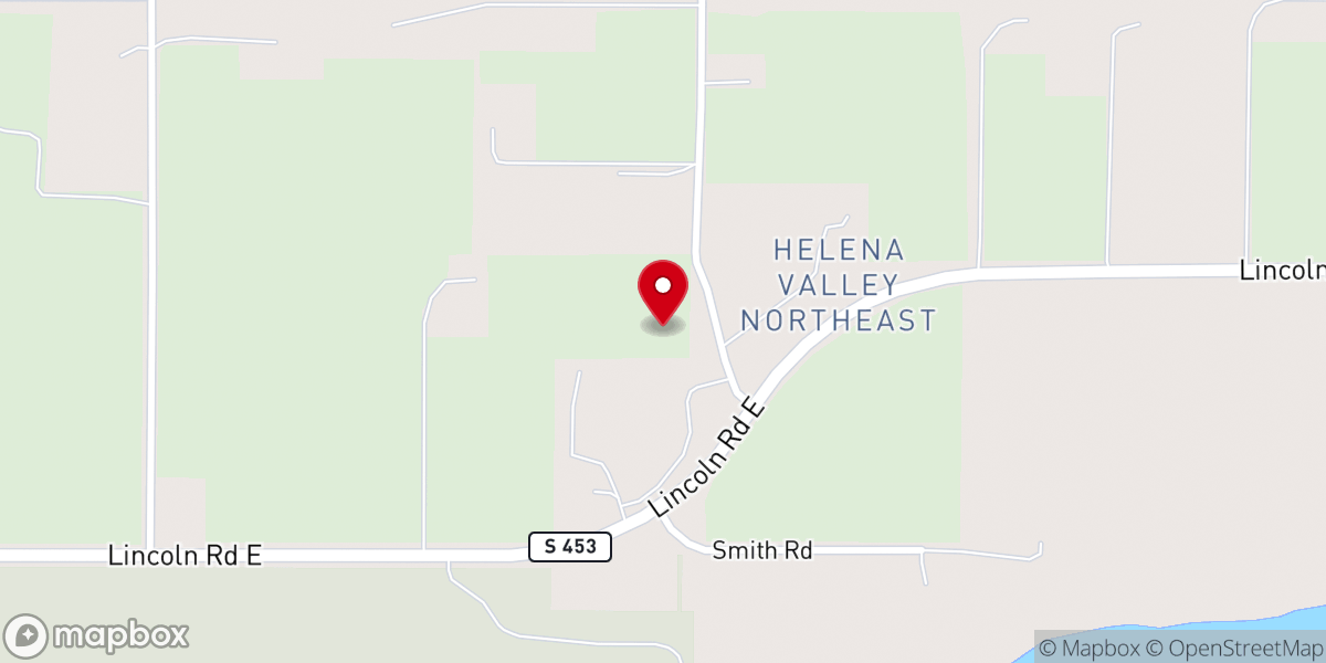 Map showing location of Rural America Ministries Inc