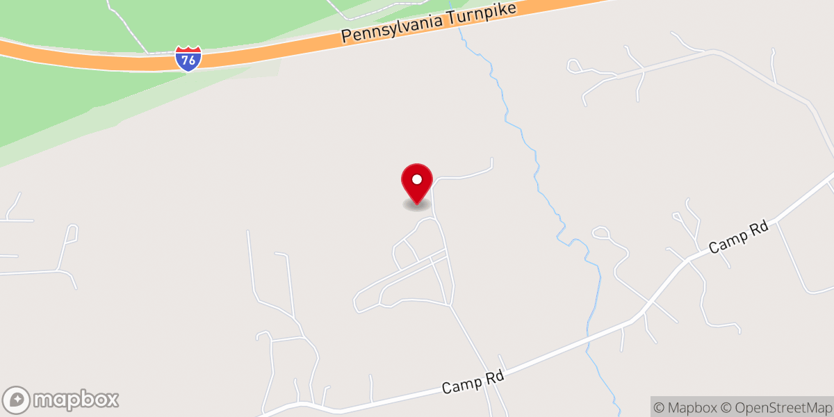 Map showing location of United Zion Camp Grove