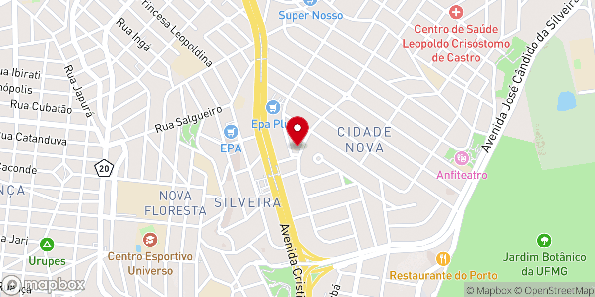 Map showing location of Igreja Evangélica Vida com Cristo
