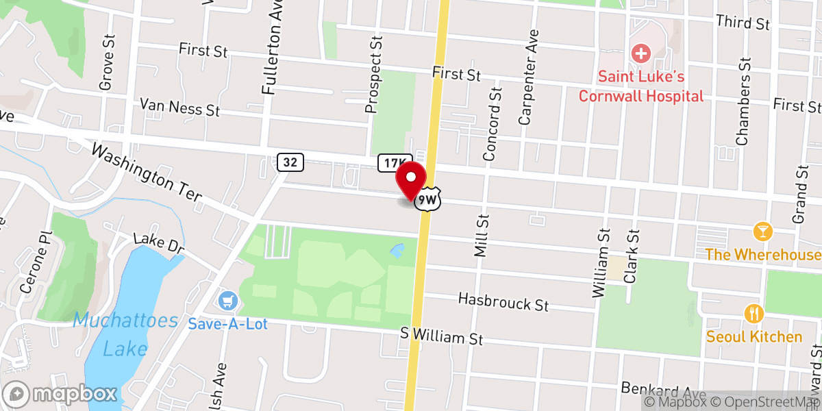 Map showing location of Sacred Heart Religion Office