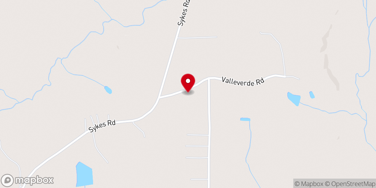 Map showing location of Cooper Chapel United Holiness