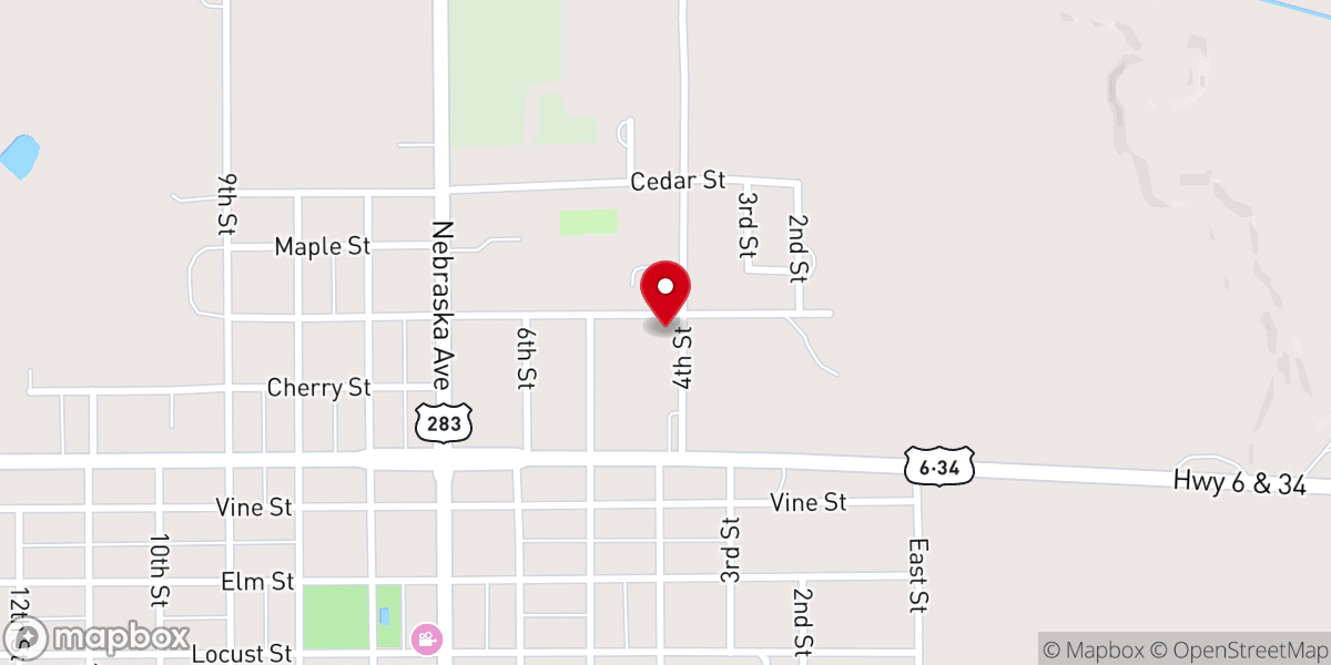 Map showing location of St Paul's Episcopal Church