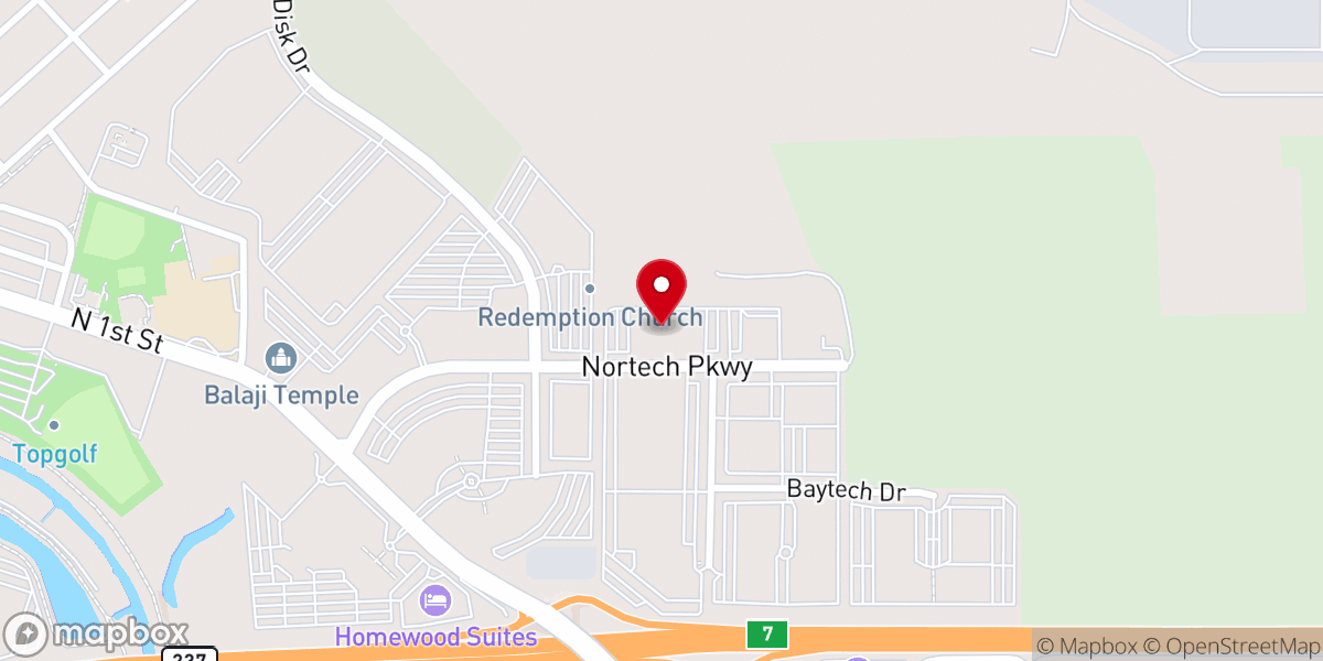 Map showing location of Redemption Youth Center