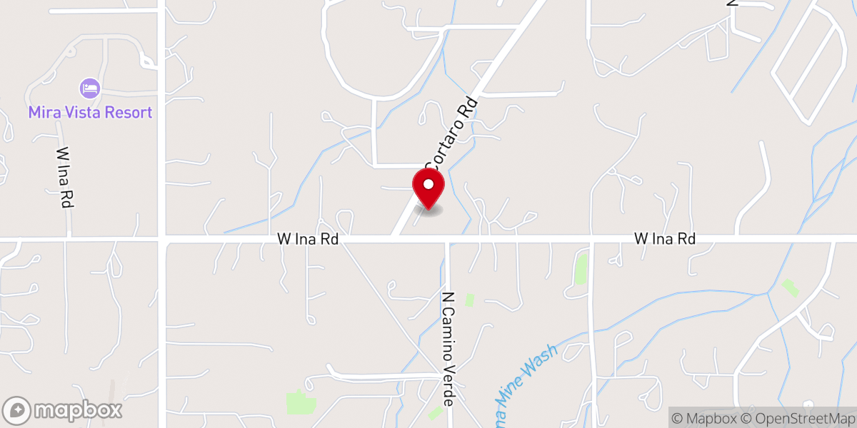 Map showing location of Lord of Grace Marana Preschool